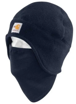 Carhartt Navy Flame-Resistant Fleece 2-In-1 Hat