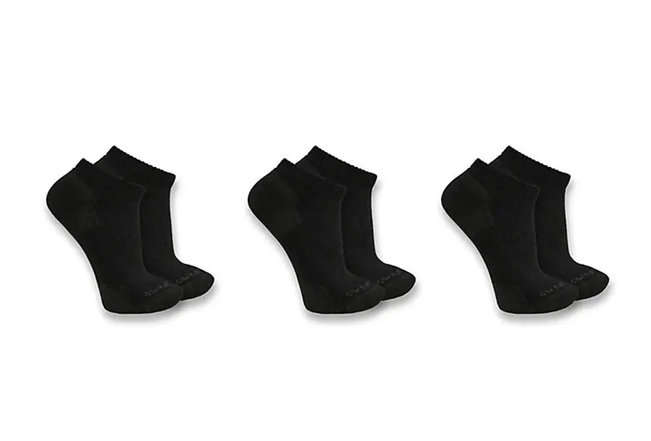 Carhartt Womens Midweight Cotton Blend Low Cut Sock - 3 Pack 1 Carhartt Womens Midweight Cotton Blend Low Cut Sock - 3 Pack