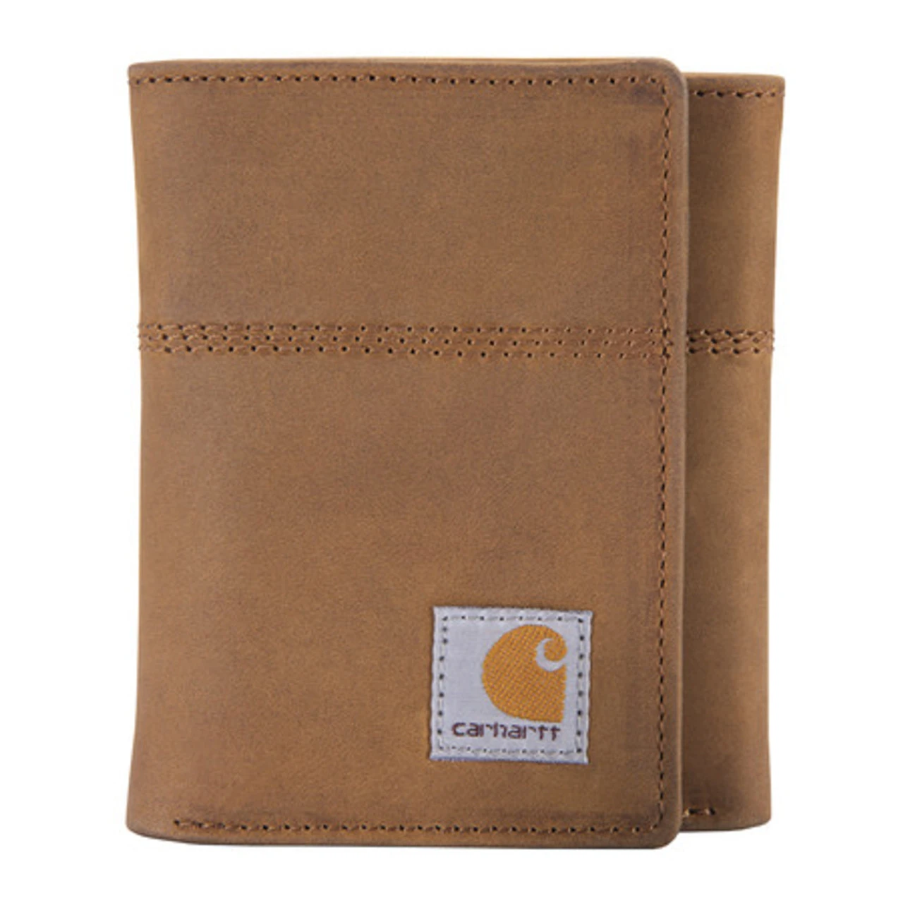 Carhartt Mens Brown Leather Trifold Wallet 1 Carhartt Mens Brown Leather Trifold Wallet