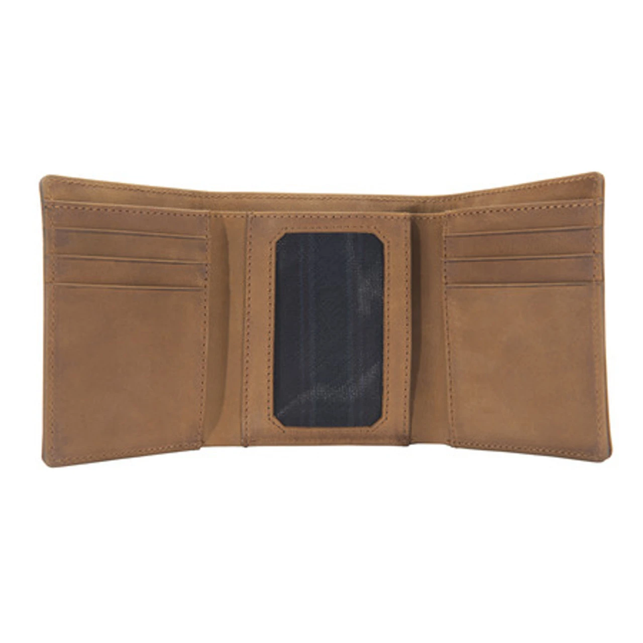 Carhartt Mens Brown Leather Trifold Wallet 5 Carhartt Mens Brown Leather Trifold Wallet - Image 5