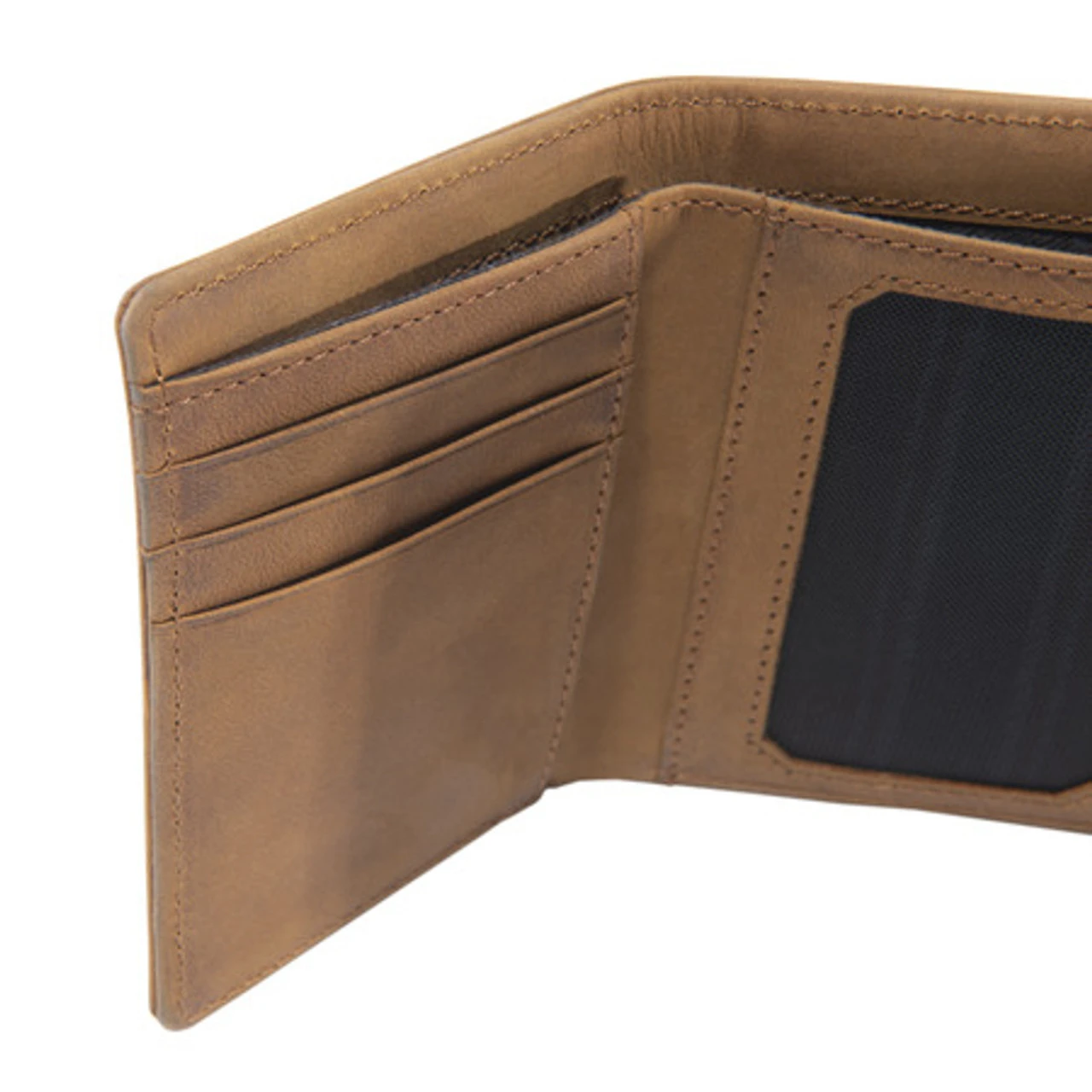 Carhartt Mens Brown Leather Trifold Wallet 6 Carhartt Mens Brown Leather Trifold Wallet - Image 6