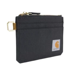 Carhartt Womens Nylon Duck Zipper Card Wallet- Black