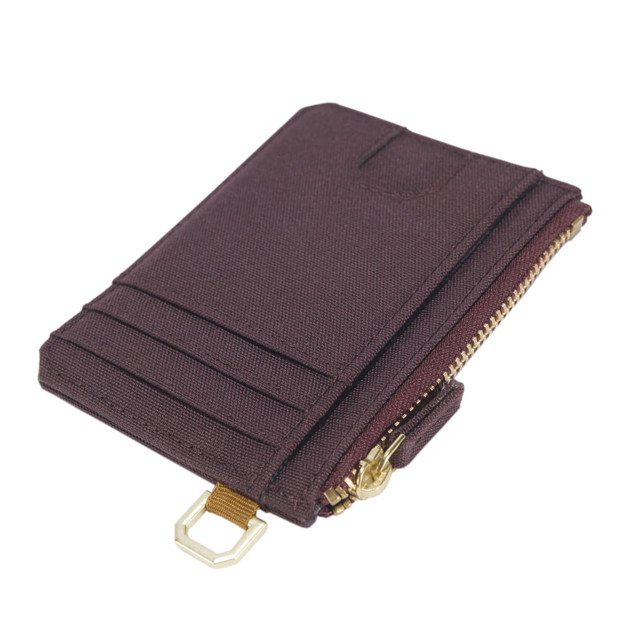 Carhartt Womens Nylon Duck Zipper Card Wallet- Wine 4 Carhartt Womens Nylon Duck Zipper Card Wallet- Wine - Image 4