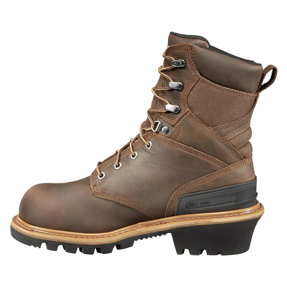 Men's Carhartt 8" Logger Composite Toe IN Waterproof Boots 4 Men's Carhartt 8" Logger Composite Toe IN Waterproof Boots - Image 4