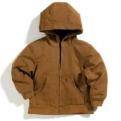 Carhartt - Boy's Lined Duck Active Jacket - Brown