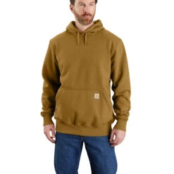 Carhartt Mens Rain Defender Loose Fit Heavyweight Hoodie