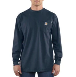Carhartt Mens Flame-Resistant Cotton Long Sleeve T-Shirt