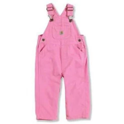 Carhartt - Toddler Girl's Canvas Bib Overalls - Rosebloom