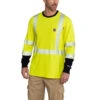Carhartt - Mens FR High-Vis Force Long Sleeve T-Shirt - Class 3