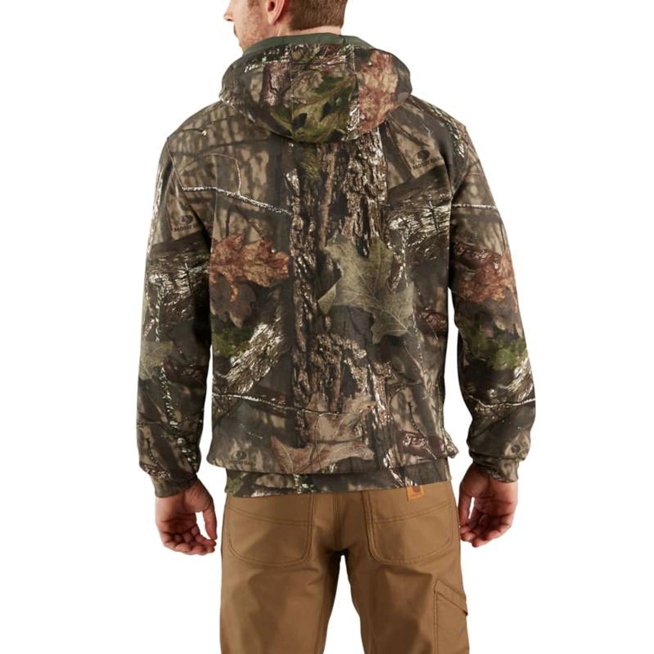 Carhartt - Mens Midweight Camo Sleeve Logo Hooded Sweatshirt 2 Carhartt - Mens Midweight Camo Sleeve Logo Hooded Sweatshirt - Image 2