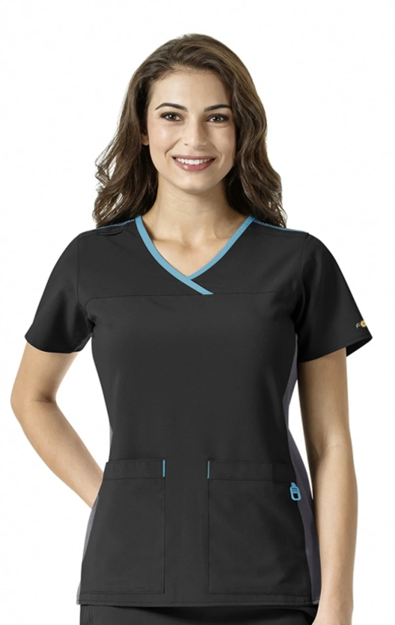 Carhartt Force Womens Y-Neck Knit Panel Top 6 Carhartt Force Womens Y-Neck Knit Panel Top - Image 6