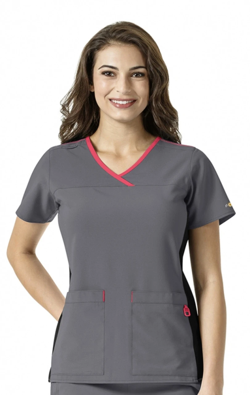 Carhartt Force Womens Y-Neck Knit Panel Top 5 Carhartt Force Womens Y-Neck Knit Panel Top - Image 5