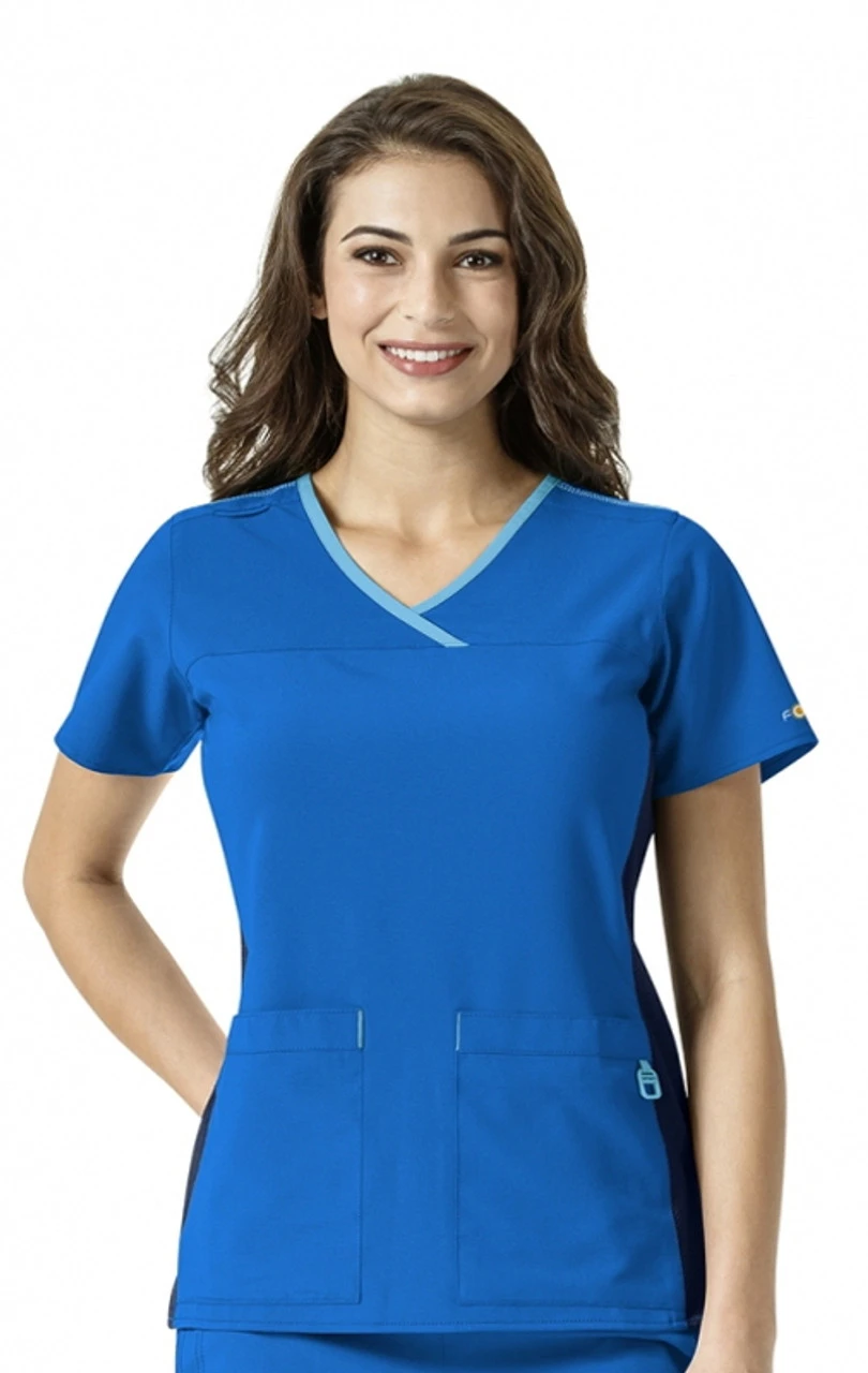 Carhartt Force Womens Y-Neck Knit Panel Top 1 Carhartt Force Womens Y-Neck Knit Panel Top