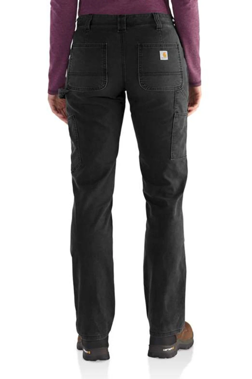 Carhartt Womens Crawford Double Front Pants - Black 2 Carhartt Womens Crawford Double Front Pants - Black - Image 2