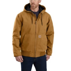 Carhartt Mens Sandstone Quilted Flannel Lined Active Jacket -Carhartt Work Gear Sales Store P2100515 1 37776.1630133145