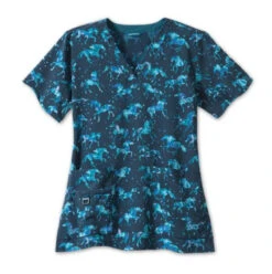 Carhartt Work Gear Sales Store 26 Carhartt Womens V-Neck Print Top Playful Prancer