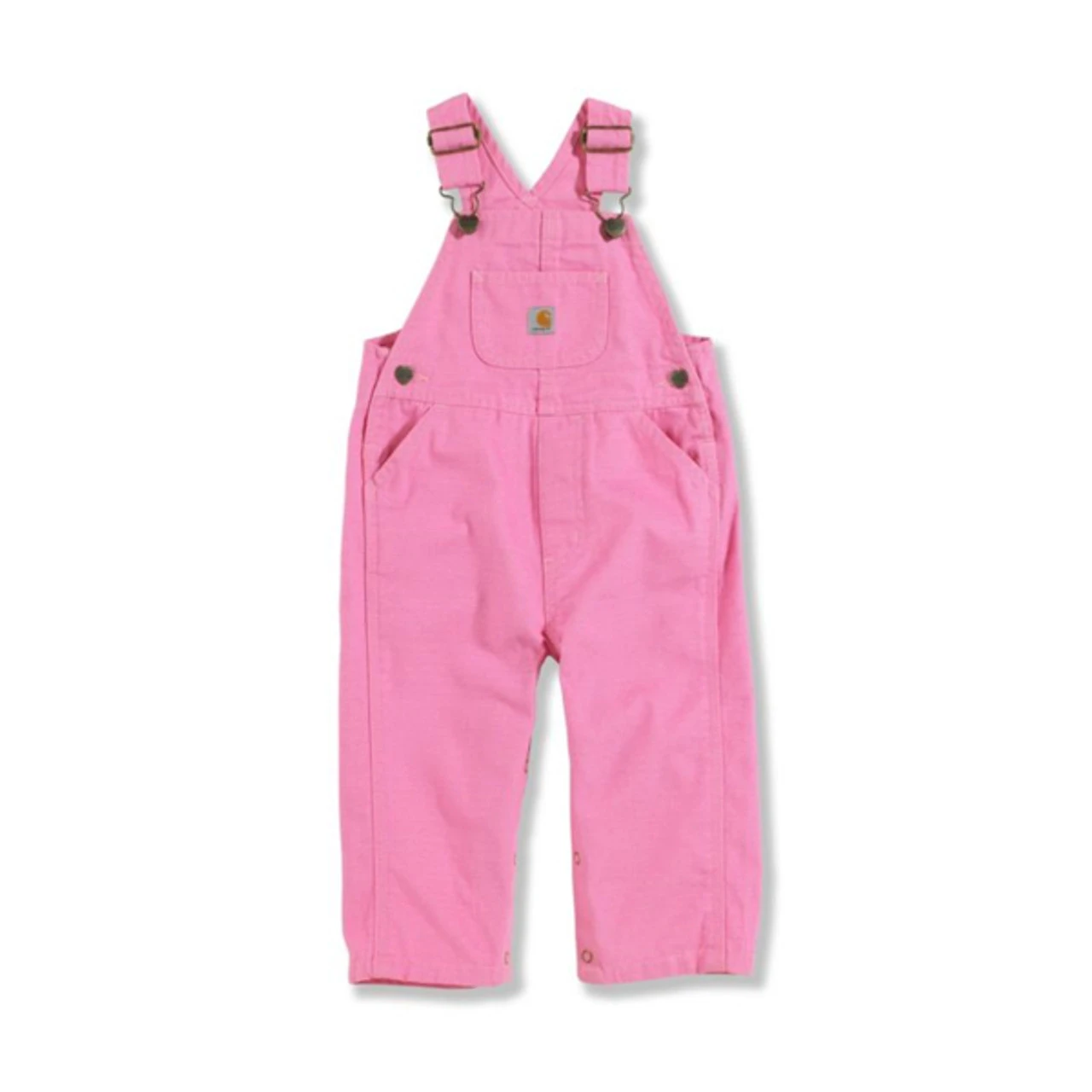 Carhartt Girls Pink Canvas Bib Overall 4 Carhartt Girls Pink Canvas Bib Overall - Image 4
