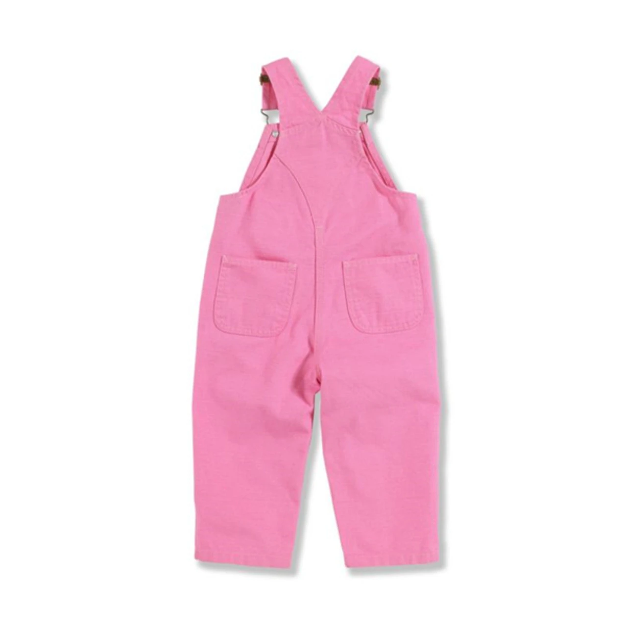 Carhartt Girls Pink Canvas Bib Overall 3 Carhartt Girls Pink Canvas Bib Overall - Image 3