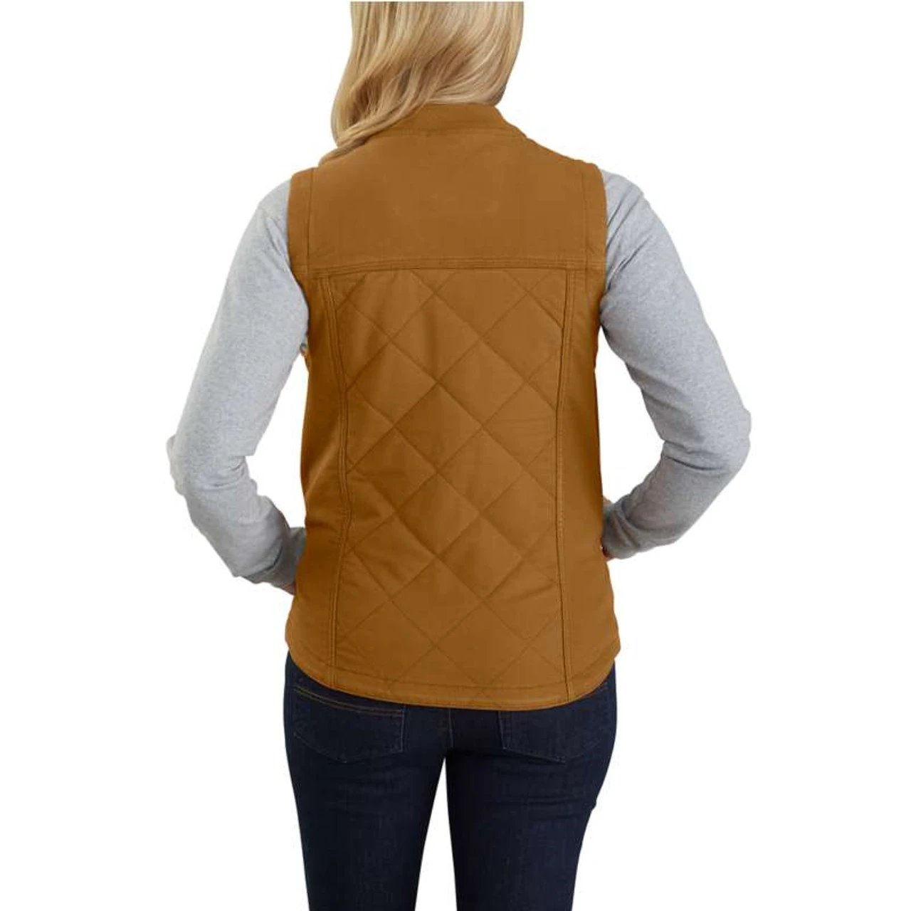 Carhartt Womens Rugged Flex Canvas Insulated Rib Collar Vest 2 Carhartt Womens Rugged Flex Canvas Insulated Rib Collar Vest - Image 2