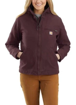Carhartt Work Gear Sales Store 21 Carhartt Womens Washed Duck Sherpa-Lined Jacket