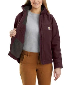 Carhartt Womens Washed Duck Sherpa-Lined Jacket -Carhartt Work Gear Sales Store P2224655 3 39784.1696867210
