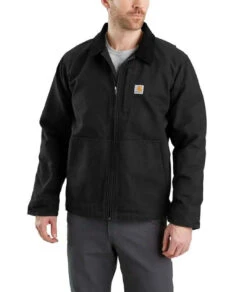 Carhartt Mens Full Swing Washed Duck Fleece Lined Jacket -Carhartt Work Gear Sales Store P2226005 01 78765.1630133007
