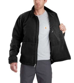 Carhartt Mens Full Swing Washed Duck Fleece Lined Jacket -Carhartt Work Gear Sales Store P2226005 03 50291.1630133007