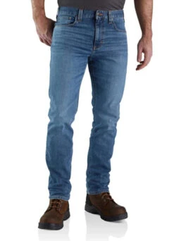 Carhartt Mens Rugged Flex Straight Fit Tapered Leg Jean