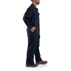Carhartt Carhartrt Mens Dark Navy Flame-Resistant Loose Fit Twill Coverall -Carhartt Work Gear Sales Store P2539005 3 50977.1666206972