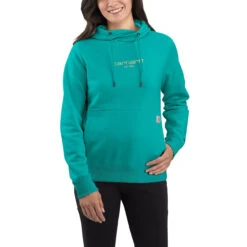Carhartt Force Womens Relaxed Fit Lightweight Graphic Hooded Sweatshirt