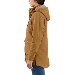 Carhartt Womens Carhartt Brown Loose Fit Washed Duck Coat -Carhartt Work Gear Sales Store P2540490 3 25014.1666206931
