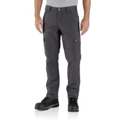 Carhartt Mens Shadow Rugged Flex Relaxed Fit Ripstop Cargo Fleece-Lined Work Pant