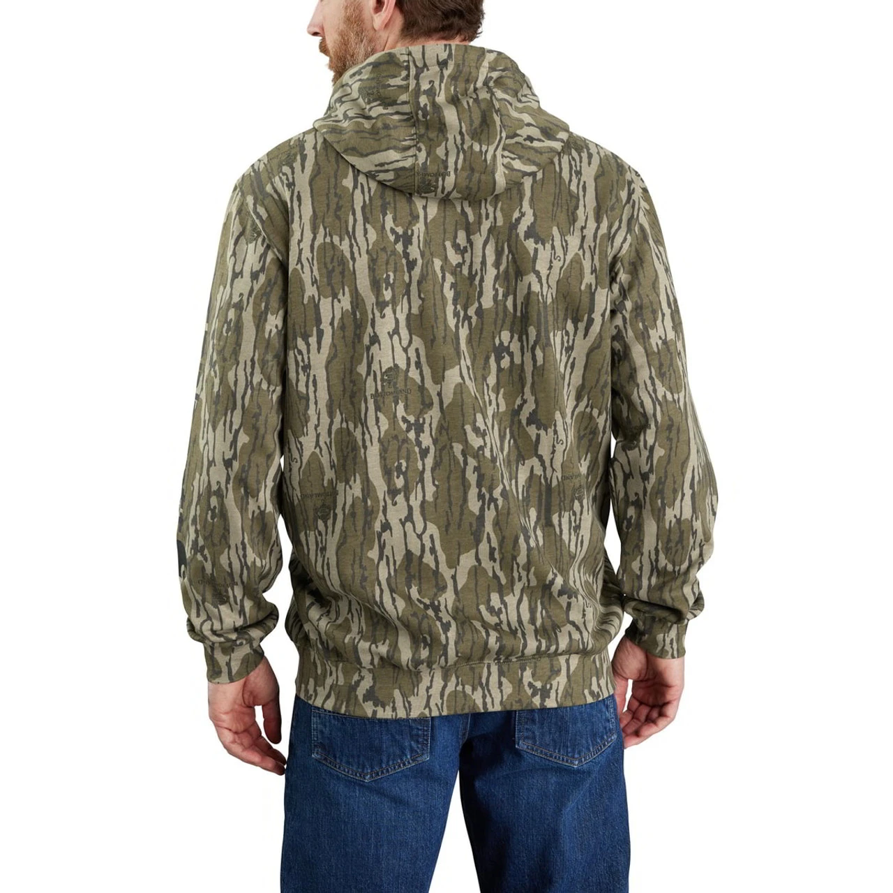 Carhartt Mens Mossy Oak Bottomland Camo Loose Fit Midweight Sleeve Graphic Sweatshirt 2 Carhartt Mens Mossy Oak Bottomland Camo Loose Fit Midweight Sleeve Graphic Sweatshirt - Image 2