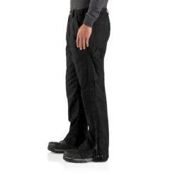 Carhartt Mens Black Loose Fit Washed Duck Insulated Pant -Carhartt Work Gear Sales Store P2543950 4 95278.1666212729
