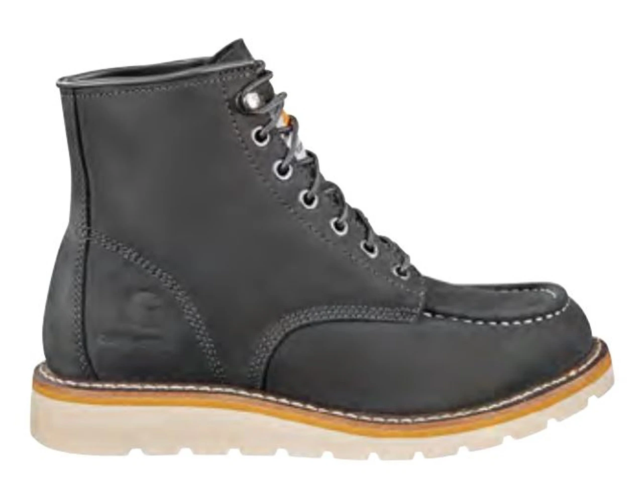 Carhartt Womens Dark Grey 6 Inch Moc Toe Wedge Work Boot 1 Carhartt Womens Dark Grey 6 Inch Moc Toe Wedge Work Boot