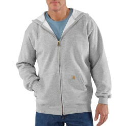 Carhartt Mens Loose Fit Midweight Full-Zip Sweatshirt - K122