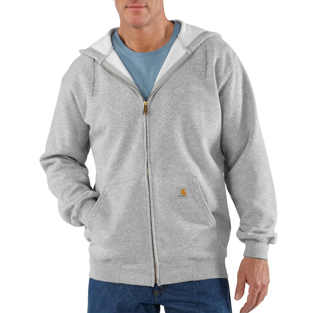Carhartt Mens Loose Fit Midweight Full-Zip Sweatshirt - K122 1 Carhartt Mens Loose Fit Midweight Full-Zip Sweatshirt - K122