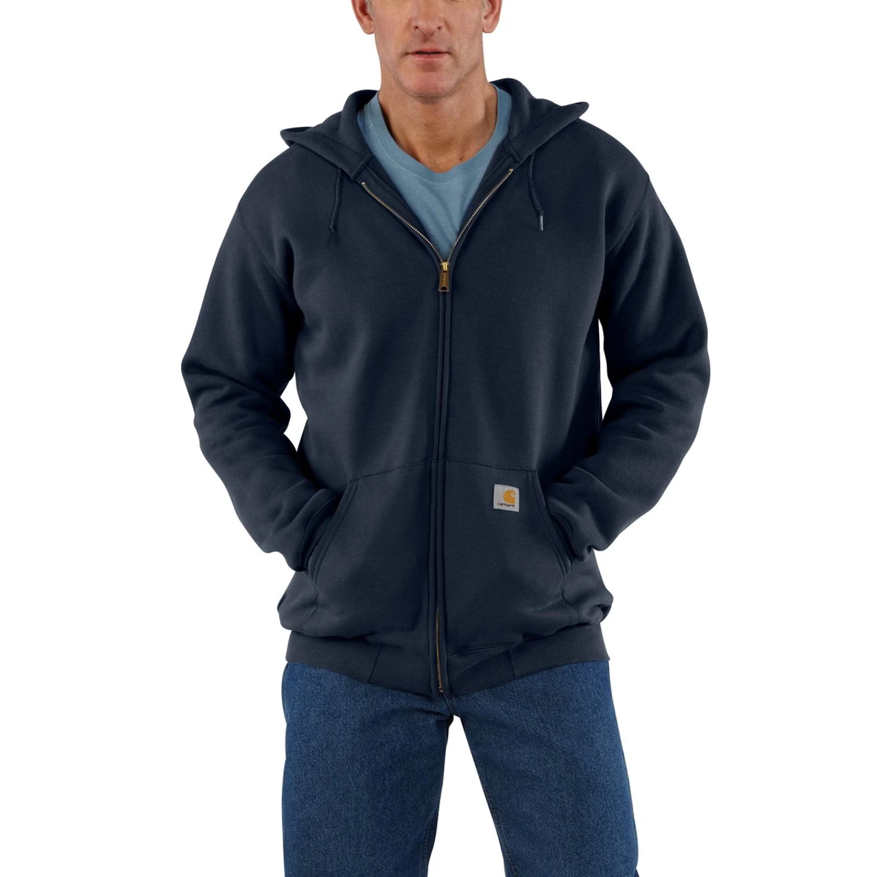 Carhartt Mens Loose Fit Midweight Full-Zip Sweatshirt - K122 2 Carhartt Mens Loose Fit Midweight Full-Zip Sweatshirt - K122 - Image 2