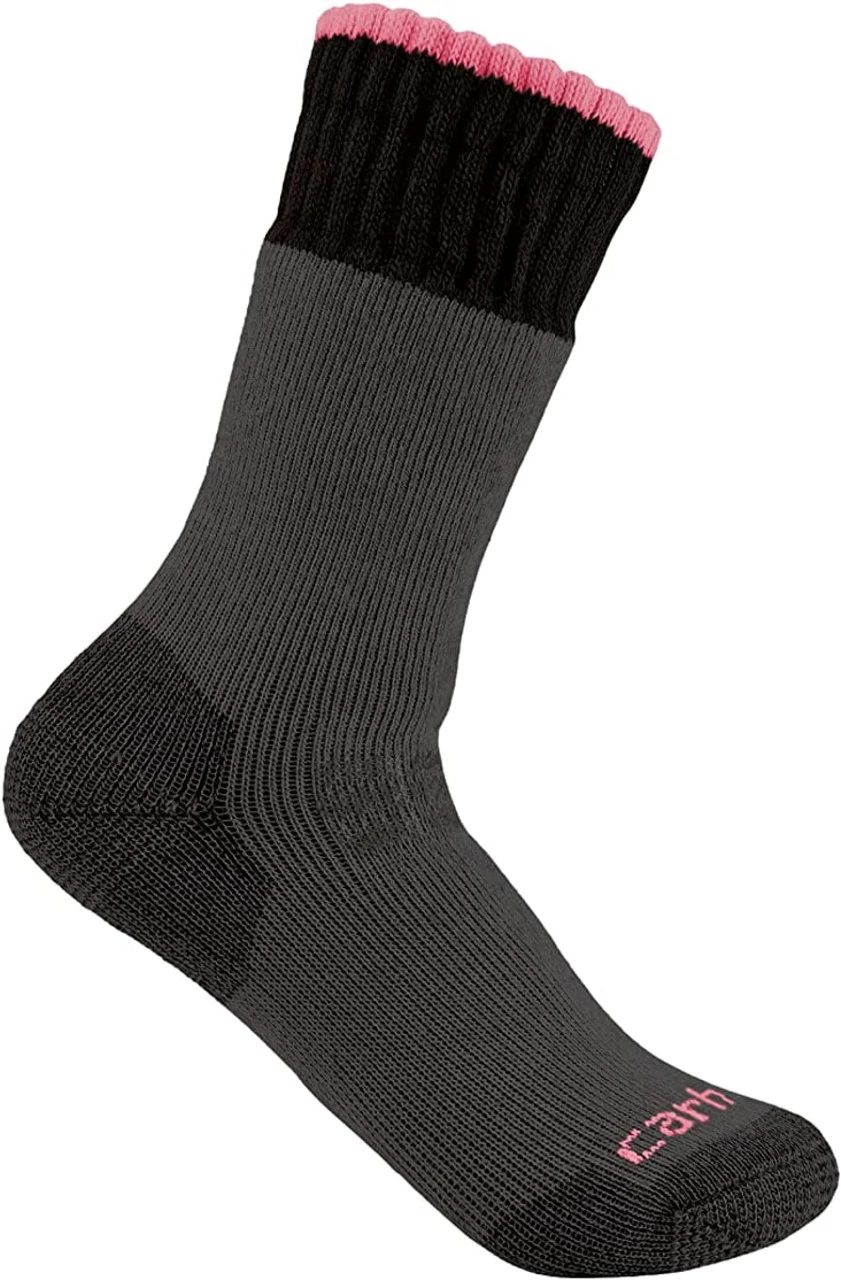 Carhartt Womens Heavyweight Synthetic-Wool Blend Boot Sock - SB6 1 Carhartt Womens Heavyweight Synthetic-Wool Blend Boot Sock - SB6