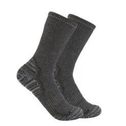 Carhartt Force Mens Midweight Synthetic-Wool Blend Creew Sock SC7902M - 2 Pack