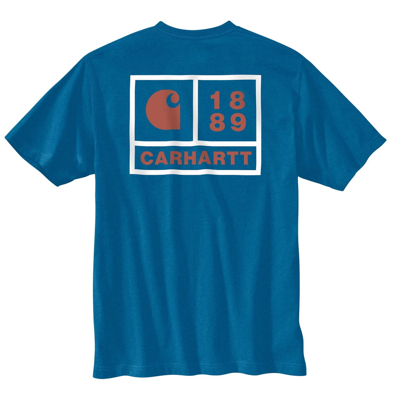 Carhartt Marine Blue Heather Relaxed Fit Heavyweight 1889 Graphic Short Sleeve T-Shirt 1 Carhartt Marine Blue Heather Relaxed Fit Heavyweight 1889 Graphic Short Sleeve T-Shirt