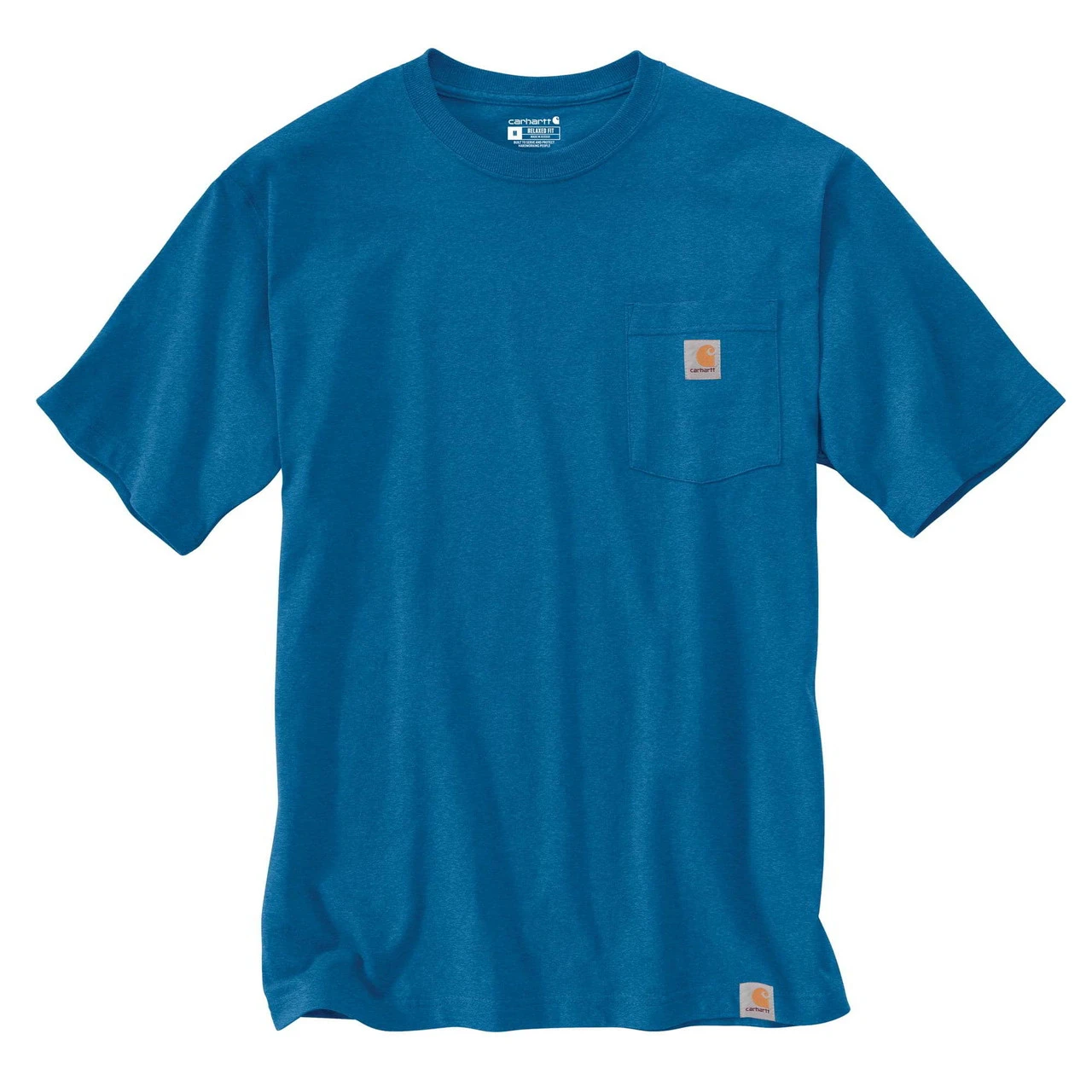Carhartt Marine Blue Heather Relaxed Fit Heavyweight 1889 Graphic Short Sleeve T-Shirt 2 Carhartt Marine Blue Heather Relaxed Fit Heavyweight 1889 Graphic Short Sleeve T-Shirt - Image 2