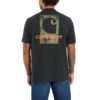 Carhartt Mens Loose Fit Heavyweight Camo Logo Graphic Short Sleeve T-Shirt