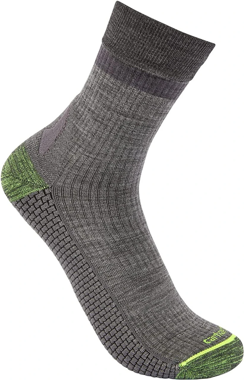 Carhartt Men's Force Grid Lightweight Synthetic-merino Wool Blend Short Crew Sock 1 Carhartt Men's Force Grid Lightweight Synthetic-merino Wool Blend Short Crew Sock