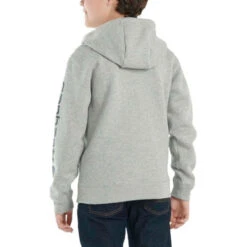 Carhartt Boys Gray Heather Long Sleeve Graphic Sweatshirt -Carhartt Work Gear Sales Store P2718820 3 78404.1671550629