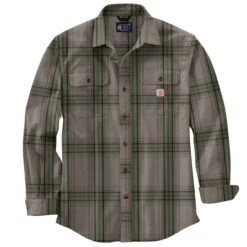 Carhartt Mens Loose Fit Heavyweight Flannel Long Sleeve Plaid Shirt 5 Carhartt Mens Loose Fit Heavyweight Flannel Long Sleeve Plaid Shirt -Carhartt Work Gear Sales Store P2754815 3 63580.1696867769