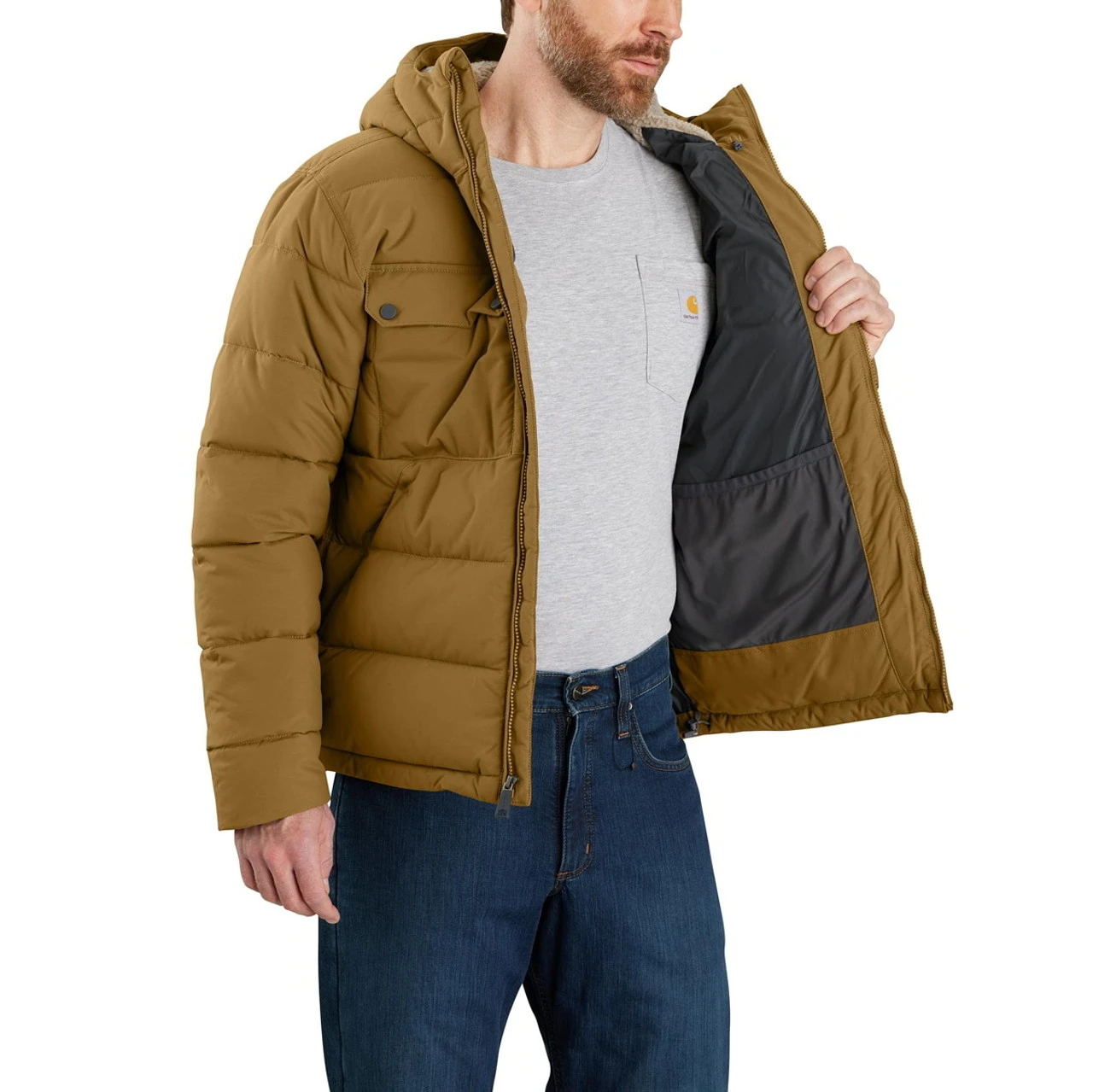 Carhartt Mens Montana Loose Fit Insulated Jacket - 4 Extreme Warmth Rating 4 Carhartt Mens Montana Loose Fit Insulated Jacket - 4 Extreme Warmth Rating - Image 4