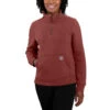 Carhartt Womens Relaxed Fit Midweight Quarter-Zip Sweatshirt