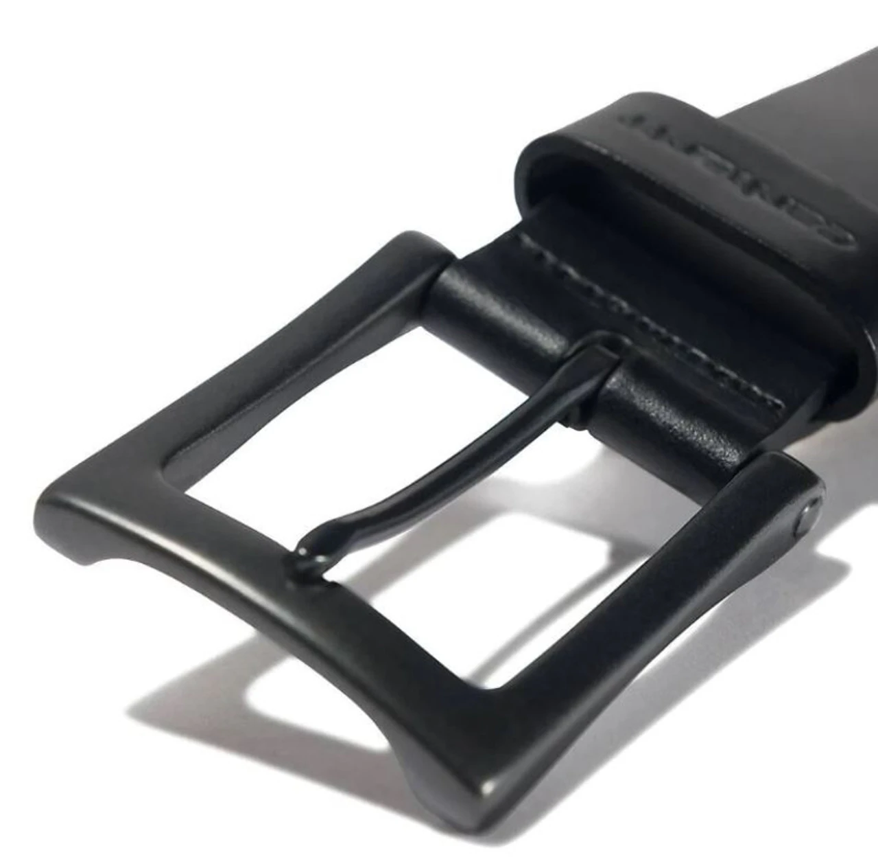 Carhartt Mens Anvil Black Leather Box Buckle Belt 2 Carhartt Mens Anvil Black Leather Box Buckle Belt - Image 2