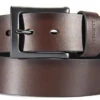 Carhartt Mens Anvil Brown Leather Box Buckle Belt